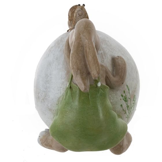 Фигурка декоративная "Заяц с яйцом", L8 W5 H6,5 см