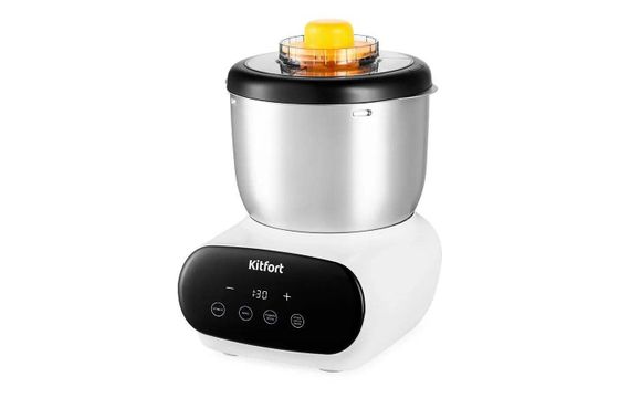 Миксер планетарный Kitfort КТ-3427 3,5л 120Вт белый/черный