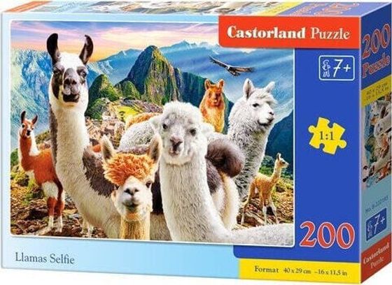 Castorland Puzzle 200 Llamas Selfie CASTOR