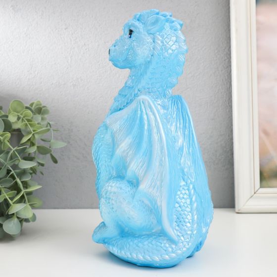 !09 Фигурка &quot;Дракон&quot; 25,5х12х13 см, цвет голубой