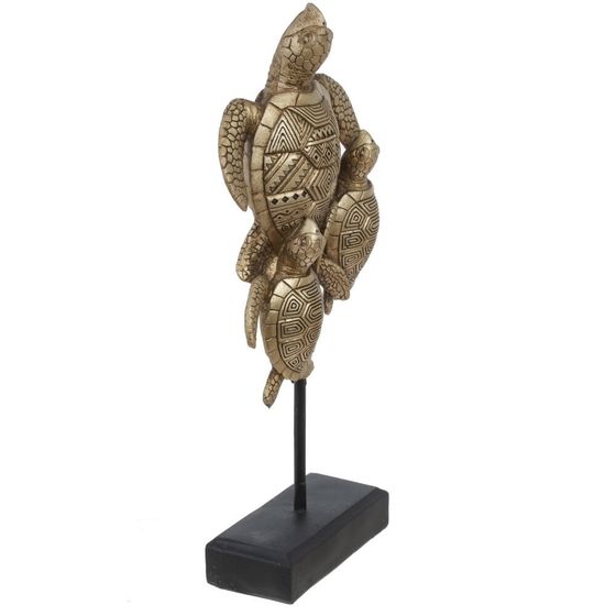 Фигурка декоративная &quot;Черепахи&quot;, Д14 Ш5 В30 см