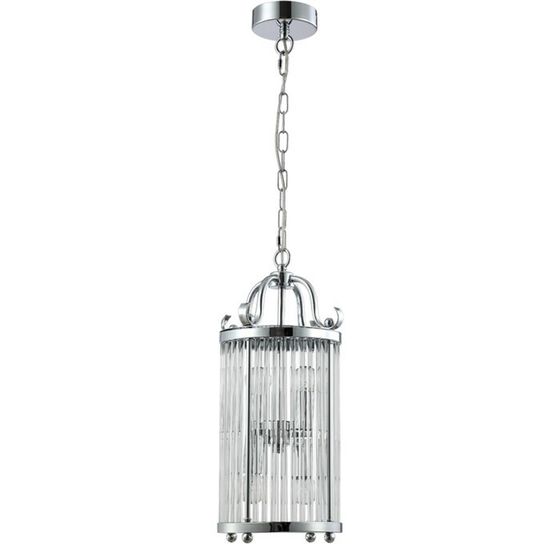 Светильник подвесной Crystal Lux, Tadeo 3030/204, E14, 4х40 Вт, 51х23х23 см, цвет хром