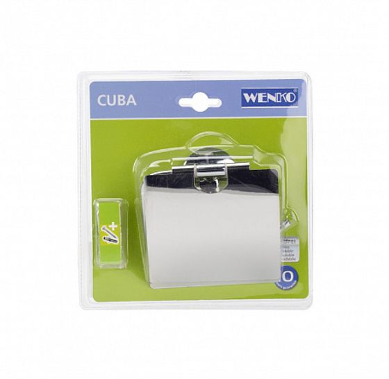 Держатель туалетной бумаги с крышкой CUBA