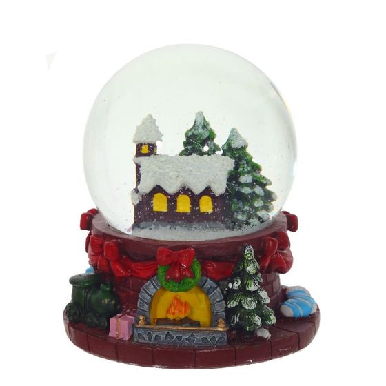 Фигурка декор в стекл шаре &quot;Домик&quot;, D6,5 см, L8 W8 H9 см, 2в.