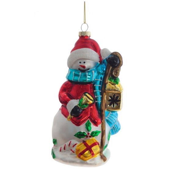 Украшение новогоднее &quot;Снеговик&quot;, L9,5 W9 H16,5 см