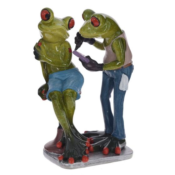 Фигурка декоративная &quot;Лягушки&quot;, Д9,5 Ш7 В15 см