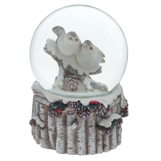 Фигурка декор в стекл шаре &quot;Птички&quot;, D6 см, L7 W7 H9 см, 2в.