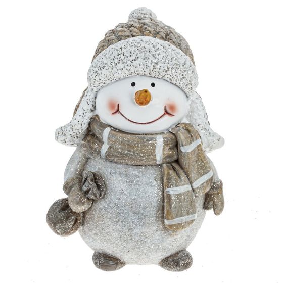 Фигурка декоративная &quot;Снеговик&quot;, L7 W6 H11 см, 2в.