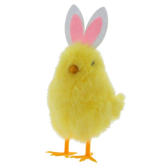 Фигурка декоративная &quot;Цыпленок&quot; (блок 12 шт), L9 W6,5 H16,5 см, 3в.