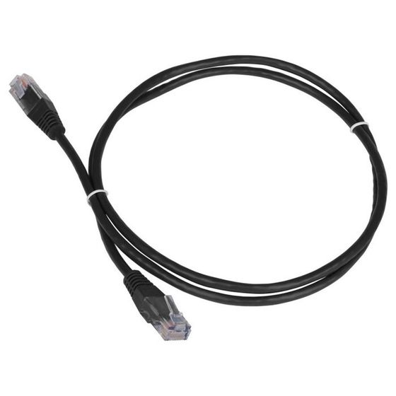 Патч-корд Lanmaster TWT-45-45-2.0-BK UTP RJ-45 вил.-вилка RJ-45 кат.5E 2м черный ПВХ (уп.:1   107753