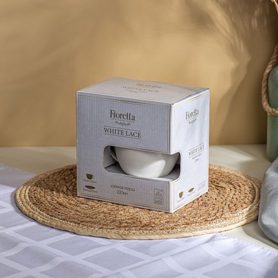 Чайная пара WHITE LACE 220мл