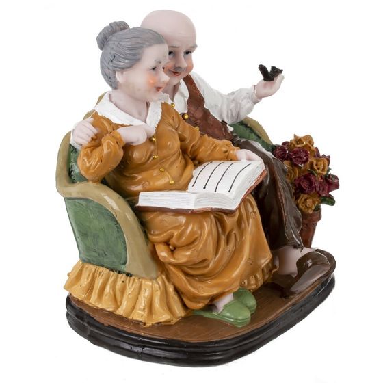 Фигурка декоративная &quot;Бабушка с дедушкой&quot;, L16 W12 H15,5 см