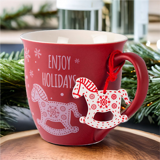 Кружка WINTER MUG 600мл с подвеской