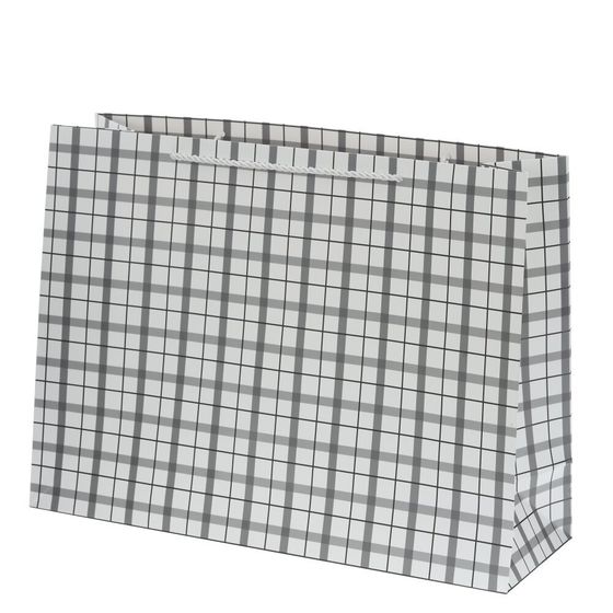 Пакет подарочный L (бумага 250г/м2, блок 12шт), L47 W15 H35 см, 4в.