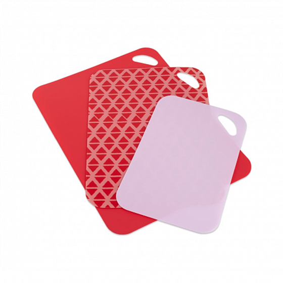 Набор досок разделочных ESSENTIALS 3шт гибкие (синиерозовые)