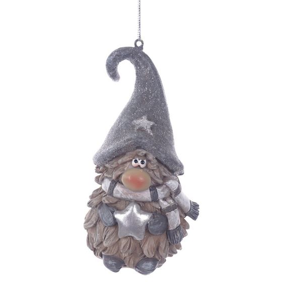 Фигурка декоративная подвесная "Гном",  L5,5 W5 H10 см, 2в.