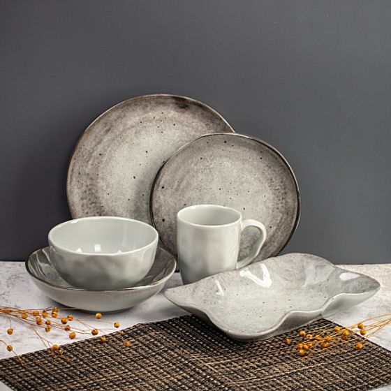 Тарелка десертная STONE DARK 20см