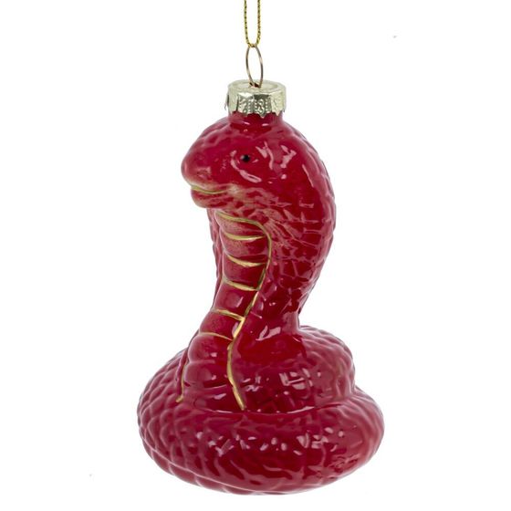 Украшение новогоднее &quot;Змея&quot;, L7 W6 H12 см, 4в.