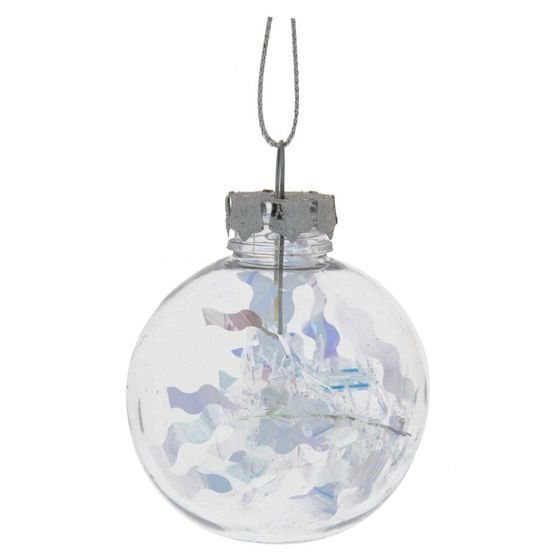 Набор из 6шт Украшение новогоднее "Шар", D 6 см, L17,5 W6 H11,5 см