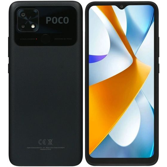 Смартфон Xiaomi POCO C40 RU, 6.71&#39;&#39;, IPS, 4 Гб, 64 Гб, 13 Мп, 5 Мп, 6000 мАч, IP52, черный