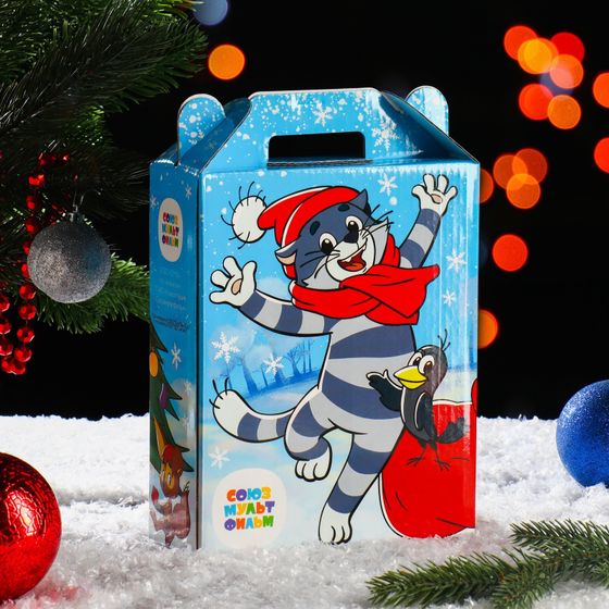 !09 Подарочная коробка "Простоквашино", 16,8 х 6,8 х 20,9 см.