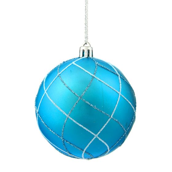 Набор из 12шт Украшение новогоднее Шар "Алмазная сетка", D 8 см, L35 W26,5 H8,5 см