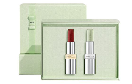 PRADA Double Lipstick Box Limited Edition Makeup Sets Easy-to-Blend Natural Long-Lasting