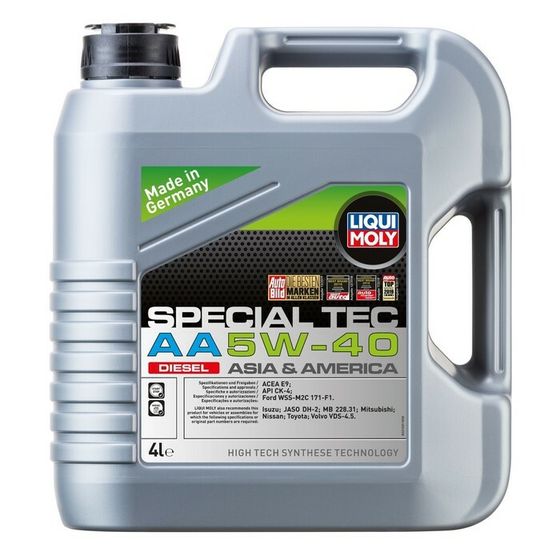 Масло моторное LiquiMoly Special Tec AA  Diesel 5W-40 CK-4 E9, НС-синтетическое, 4 л