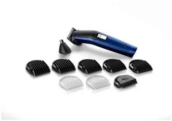 Триммер BaByliss 7255PE аккум./сеть (насадок 10шт) синий