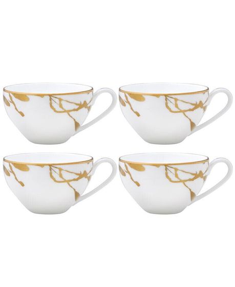 Raptures Gold Set of 4 Cups, Service For 4