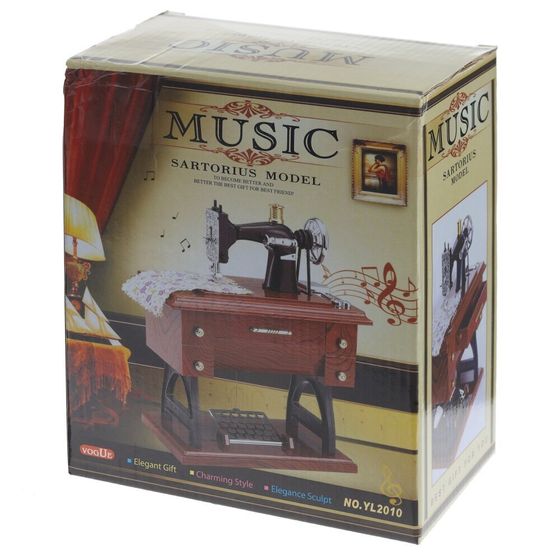 Изделие декоративное "Швейная машинка" (музык.), L16 W10 H20 см