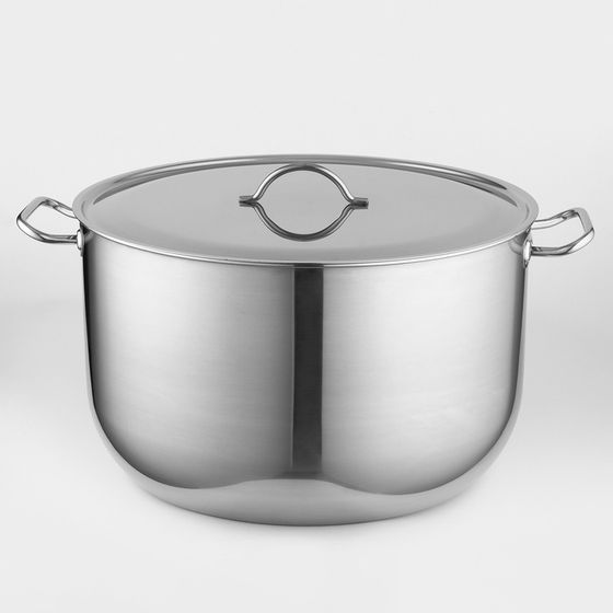 Кастрюля Amet, 40 л, d=45 см, цельнотянутая, нержавеющая сталь