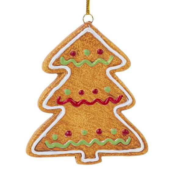 Украшение новогоднее &quot;Елка пряничная&quot;, L7 W0,6 H8,5 см, 3в.
