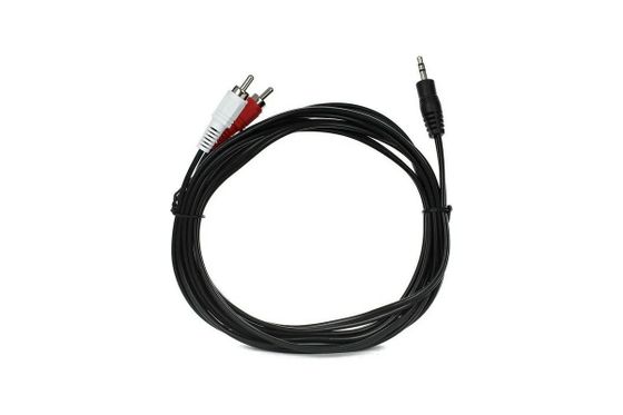 Кабель Vcom Jack 3.5 мм(m)-2xRCA(m) 3м черный (VAV7183-3M)