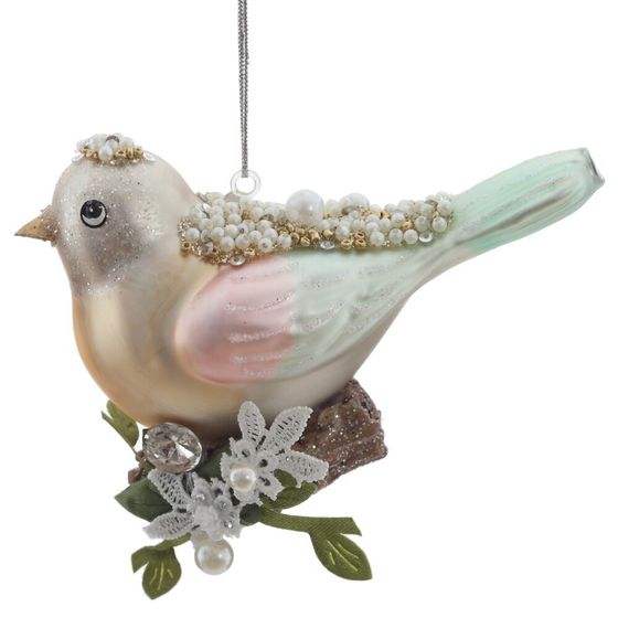 Украшение новогоднее "Птичка", L11,5 W5,5 H8,5 см