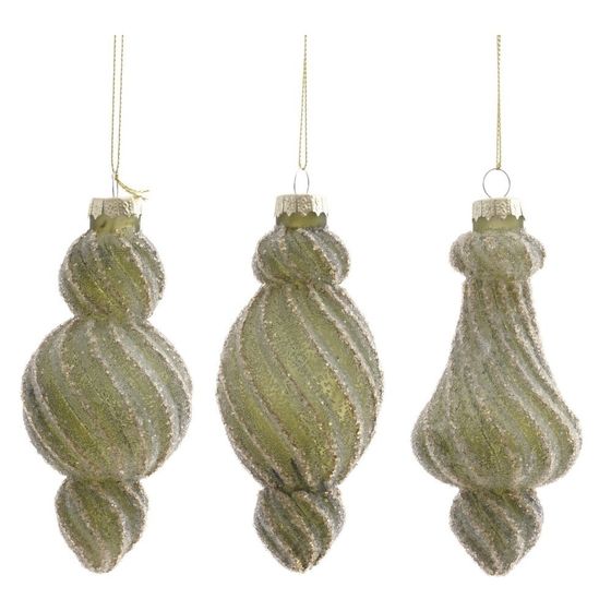 Украшение новогоднее "Фигурная сосулька", L6 W6 H14 см, 3в.