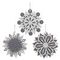 Украшение новогоднее &quot;Снежинка&quot;, L10 W0,5 H11 см, 3в.