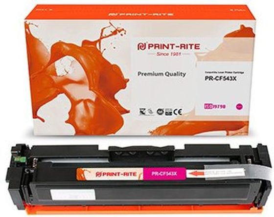 Картридж лазерный Print-Rite TFHB35MPU1J PR-CF543X CF543X пурпурный (2500стр.) для HP LJ M254dw/M280nw/M281fdn Canon MF642Cdw/MF641Cw/MF643Cdw/MF644C