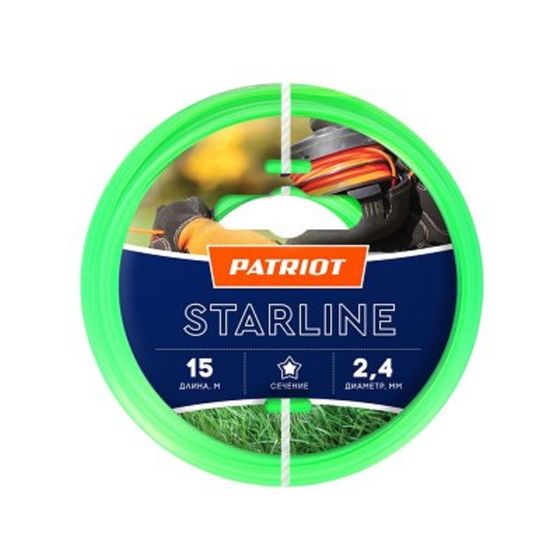 Леска для триммеров Patriot Starline D 2.4мм 15м (805201061)