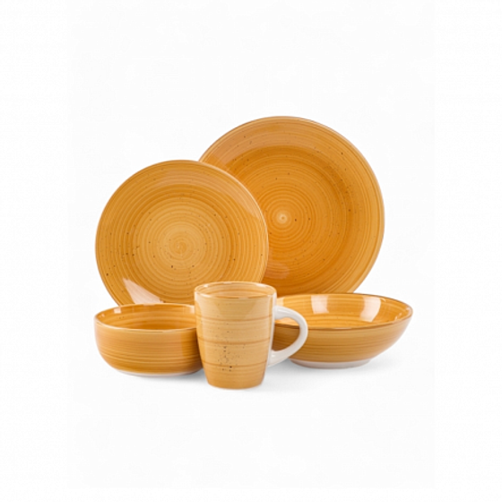 Тарелка десертная TWIST медовый 20см