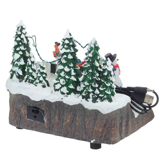 Фигурка декоративная &quot;Рождество&quot; (подсветка, движение, 3xAA, не прилаг.), L19 W14,5 H16 см