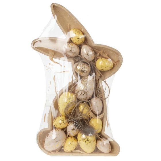 Набор из 16-ти изделий декоративных подвесных &quot;Яйцо&quot; (4*6, 3*4), L21 W34,5 H4,5 см