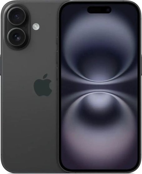 Смартфон Apple iPhone 16 8/128Gb черный (MYE73HN/A)