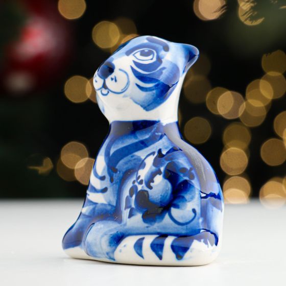 !09 Сувенир &quot;Тигр Лидер&quot;, одноцветный, 8,8 см.