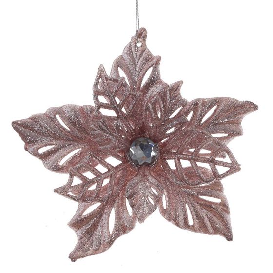 Украшение новогоднее &quot;Пуансеттия&quot;, L14 W4 H14 см, 4в.