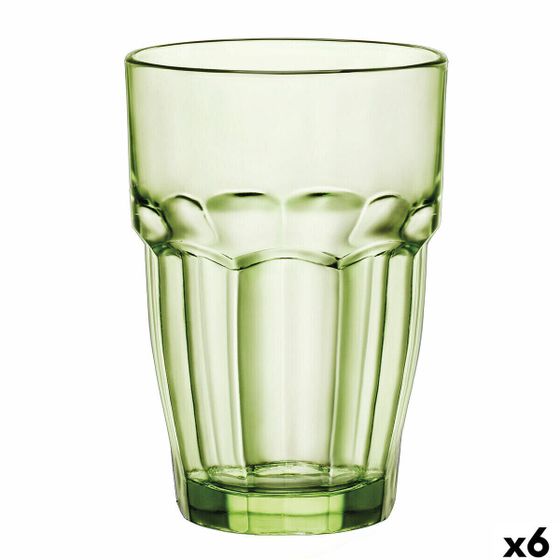 Стакан Bormioli Rocco Rock Bar Green Glass 370 мл (6 шт.)