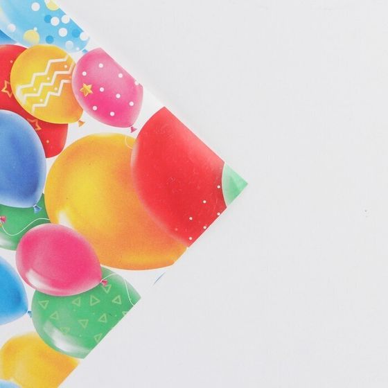 !Бумага упаковочная 2 листа глянцевая «Шары», 50 × 70 см.