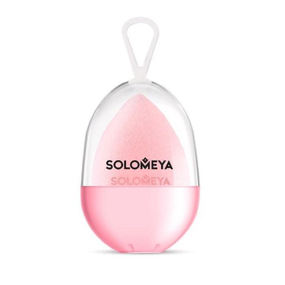 Вельветовый косметический спонж для макияжа Solomeya Sponge Peach