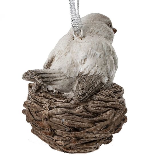 Украшение новогоднее &quot;Птичка в гнезде&quot;, L7 W9 H9 см