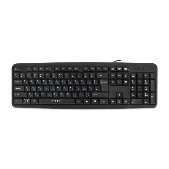 Клавиатура CBR KB 107 проводная USB черный
